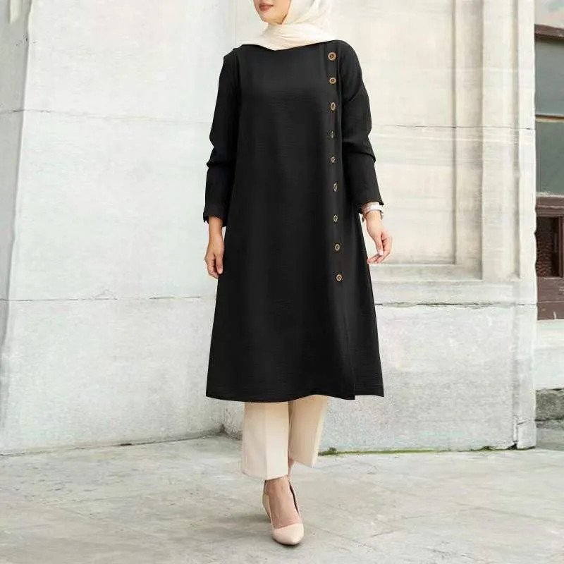 Women's Casual loose dresses with buttons
