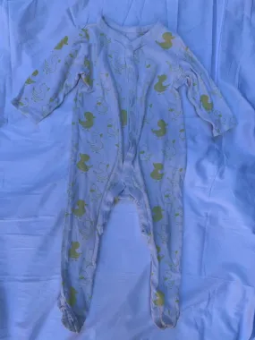 Yellow duck baby overall size 12-24months