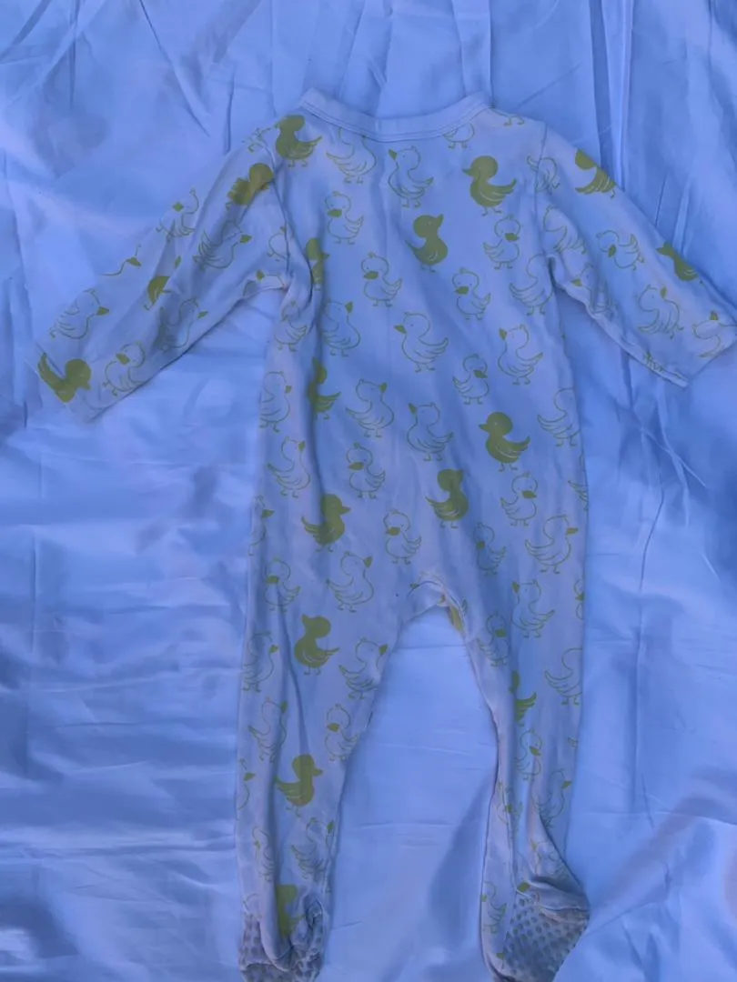 Yellow duck baby overall size 12-24months