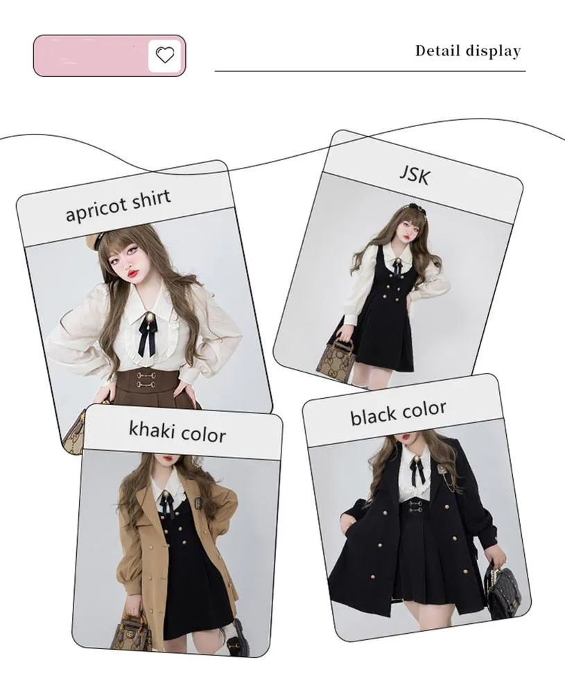 Yingtang~Plus Size Lolita JK Suit Royal College Vintage