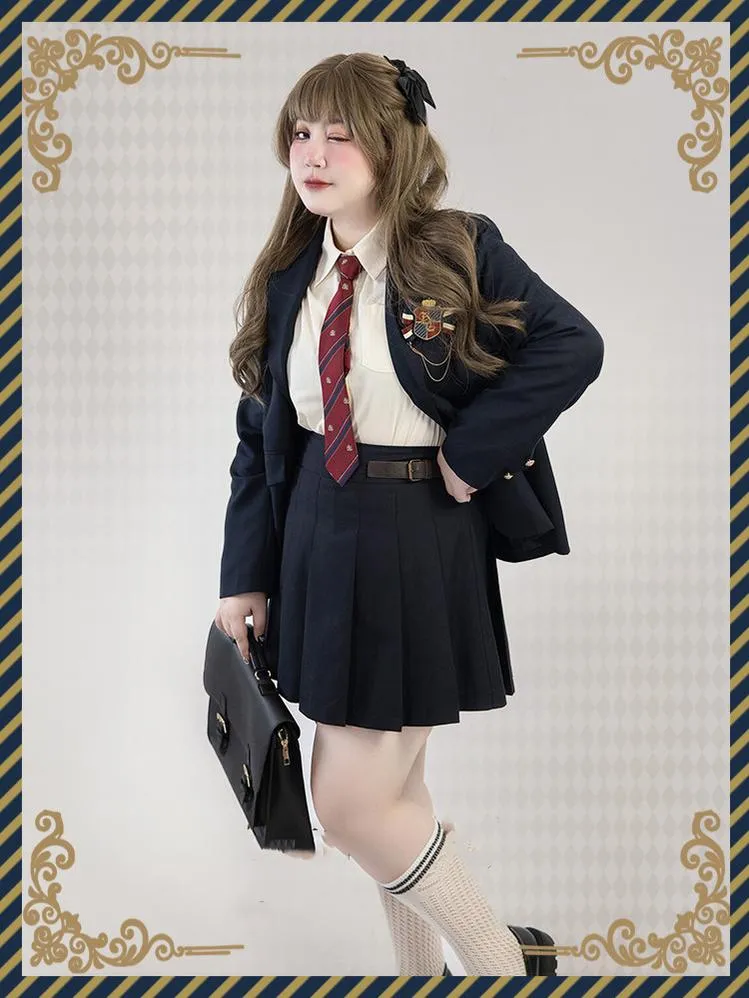 Yingtang~Plus Size Lolita JK Suit Royal College Vintage