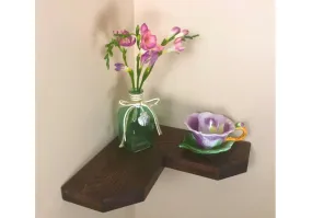 ZigZag Teak Wooden Hand Crafted Corner