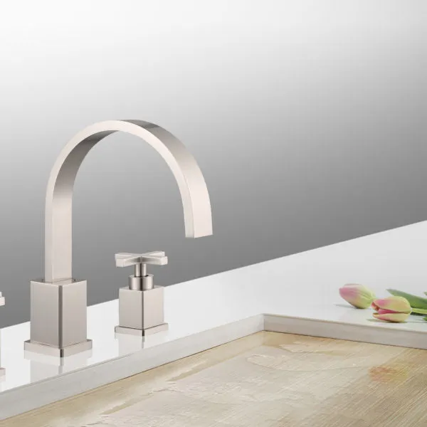 ZY2511-BN Legion Furniture Widespread Double Handle Bathroom Faucet with Drain Assembly