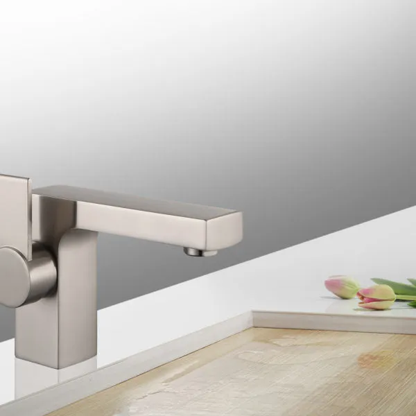 ZY6051-BN Legion Furniture Single Hole Single Handle Bathroom Faucet with Drain Assembly